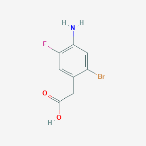 molecular formula C8H7BrFNO2 B12438653 (4-Amino-2-bromo-5-fluorophenyl)acetic acid 