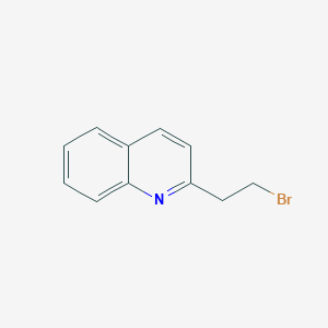 molecular formula C11H10BrN B12438702 2-(2-Bromoethyl)quinoline 