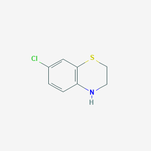 molecular formula C8H8ClNS B12438709 7-chloro-3,4-dihydro-2H-benzo[b][1,4]thiazine 