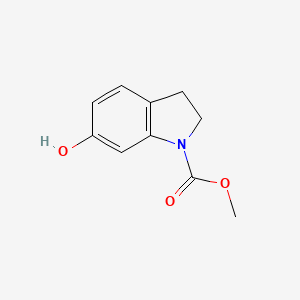 molecular formula C10H11NO3 B12438791 Methyl 6-hydroxy-2,3-dihydroindole-1-carboxylate CAS No. 230299-63-5