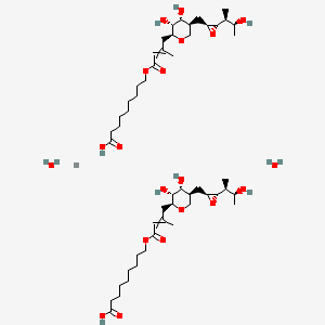 molecular formula C52H92CaO20 B12438820 bis(9-({4-[(2S,3R,4R,5S)-3,4-dihydroxy-5-{[(2S,3S)-3-[(2S,3S)-3-hydroxybutan-2-yl]oxiran-2-yl]methyl}oxan-2-yl]-3-methylbut-2-enoyl}oxy)nonanoic acid) calcium dihydrate 