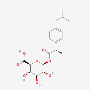 molecular formula C19H26O8 B12438855 Ibuprofen Acyl-beta-D-glucuronide CAS No. 98649-76-4