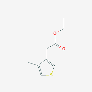 molecular formula C9H12O2S B12438875 Ethyl 2-(4-methylthiophen-3-YL)acetate 