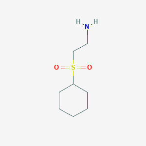molecular formula C8H17NO2S B12438974 2-(Cyclohexanesulfonyl)ethan-1-amine CAS No. 933731-12-5