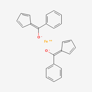 molecular formula C24H18FeO2 B12439011 Bis(2-benzoylcyclopenta-2,4-dien-1-YL)iron 