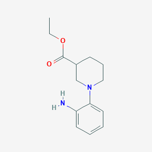 molecular formula C14H20N2O2 B12439042 Ethyl 1-(2-aminophenyl)piperidine-3-carboxylate CAS No. 889947-76-6