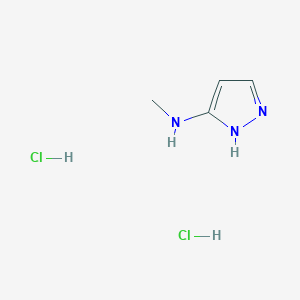 molecular formula C4H9Cl2N3 B12439070 N-methyl-1H-pyrazol-3-amine dihydrochloride 