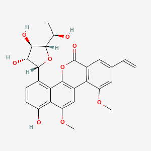 molecular formula C27H26O9 B1243909 Gilvocarcin V 