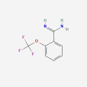 molecular formula C8H7F3N2O B12439100 2-(Trifluoromethoxy)benzimidamide CAS No. 784105-47-1