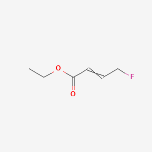 molecular formula C6H9FO2 B12439106 Ethyl 4-fluorobut-2-enoate 