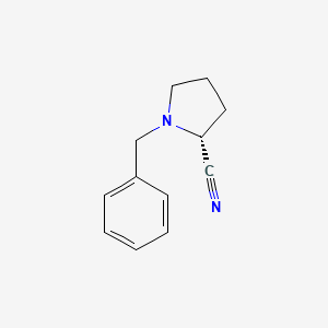 molecular formula C12H14N2 B12439118 (R)-1-Benzylpyrrolidine-2-carbonitrile 