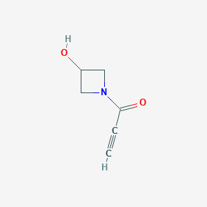 molecular formula C6H7NO2 B12439121 1-(3-Hydroxyazetidin-1-yl)prop-2-yn-1-one 