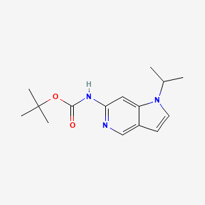 molecular formula C15H21N3O2 B12439173 tert-Butyl (1-isopropyl-1H-pyrrolo[3,2-c]pyridin-6-yl)carbamate 