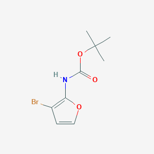 molecular formula C9H12BrNO3 B12439225 tert-Butyl (3-bromofuran-2-yl)carbamate 