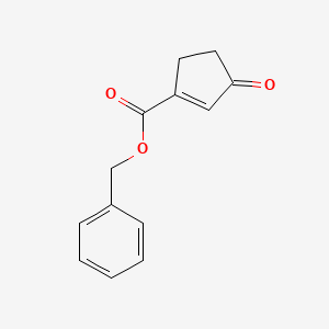 molecular formula C13H12O3 B12439230 Benzyl 3-oxocyclopent-1-enecarboxylate 