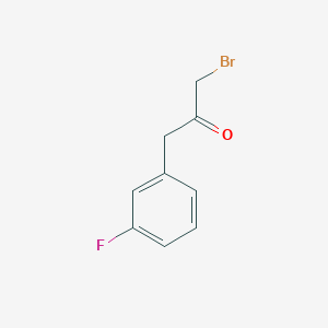 molecular formula C9H8BrFO B12439243 1-Bromo-3-(3-fluorophenyl)propan-2-one 