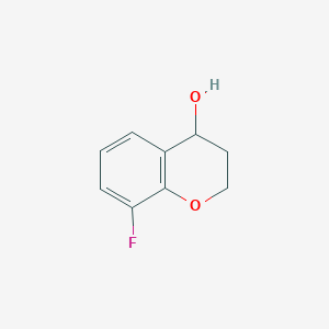 molecular formula C9H9FO2 B12439254 8-Fluoro-3,4-dihydro-2h-1-benzopyran-4-ol 