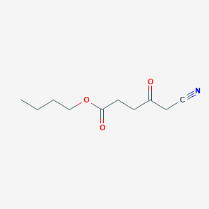 molecular formula C10H15NO3 B12439262 Butyl 5-cyano-4-oxopentanoate 