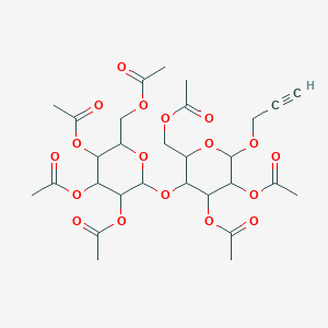 molecular formula C29H38O18 B12439268 Propargyl beta-D-lactopyranoside heptaacetate 