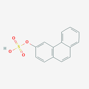 molecular formula C14H10O4S B1243927 3-Phenanthryl hydrogen sulfate 
