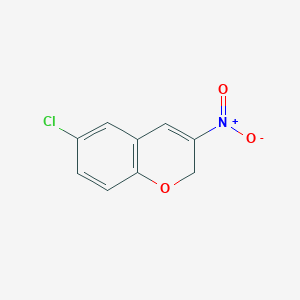 molecular formula C9H6ClNO3 B12439272 6-Chloro-3-nitro-2H-chromene CAS No. 92210-55-4