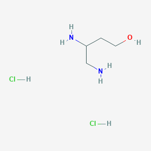 molecular formula C4H14Cl2N2O B12439275 3,4-Diaminobutan-1-ol dihydrochloride 