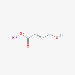 molecular formula C4H5KO3 B12439292 Potassium;4-hydroxybut-2-enoate 