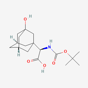 molecular formula C17H27NO5 B12439322 Boc-3-hydroxy-1-adamantyl-glycine 