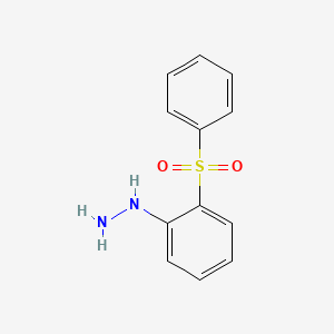 molecular formula C12H12N2O2S B12439387 [2-(Phenylsulfonyl)phenyl]hydrazine CAS No. 887593-89-7