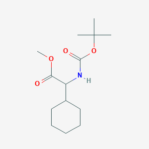 molecular formula C14H25NO4 B12439434 N-BOC-a-cyclohexylglycine, methyl ester CAS No. 169512-95-2