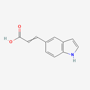 molecular formula C11H9NO2 B12439449 3-(1H-indol-5-yl)prop-2-enoic acid 