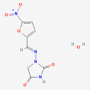 molecular formula C8H8N4O6 B1243949 Nitrofurantoin monohydrate CAS No. 17140-81-7