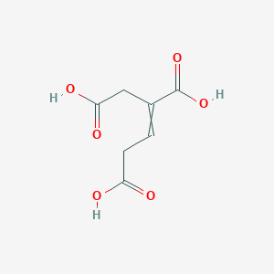 molecular formula C7H8O6 B12439523 But-2-ene-1,2,4-tricarboxylic acid CAS No. 31795-12-7