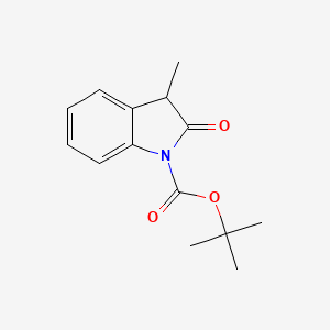 molecular formula C14H17NO3 B12439548 Tert-butyl 3-methyl-2-oxoindoline-1-carboxylate CAS No. 214610-11-4
