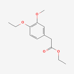 molecular formula C13H18O4 B12439552 Ethyl 4-ethoxy-3-methoxyphenylacetate CAS No. 81187-23-7