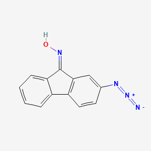 molecular formula C13H8N4O B1243957 2-Azido-9-fluorenone oxime CAS No. 73332-86-2