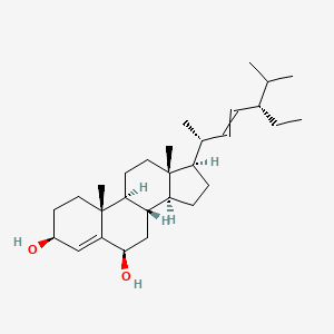molecular formula C29H48O2 B12439668 Stigmasta-4,22-dien-3beta,6beta-diol 
