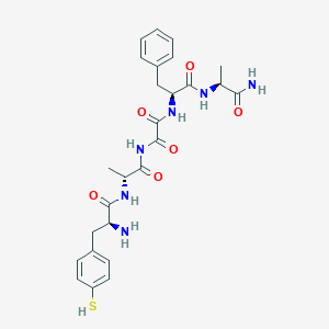 molecular formula C26H32N6O6S B124397 Enkephalinamide, ala(2,5)- CAS No. 143791-43-9