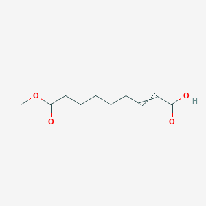 molecular formula C10H16O4 B12439786 9-methoxy-9-oxonon-2-enoic acid 