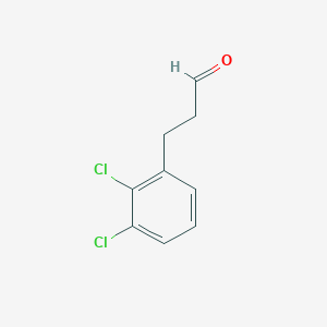molecular formula C9H8Cl2O B12439802 3-(2,3-Dichlorophenyl)propanal CAS No. 1057670-84-4