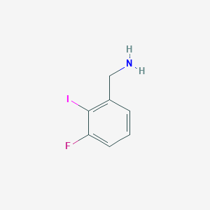 molecular formula C7H7FIN B12439879 (3-Fluoro-2-iodophenyl)methanamine 