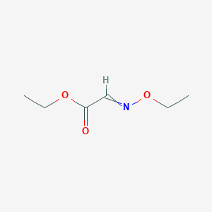 molecular formula C6H11NO3 B12439898 Acetic acid, (ethoxyimino)-, ethyl ester 