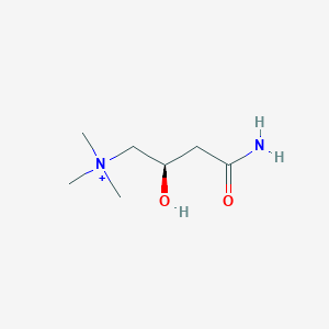 molecular formula C7H17N2O2+ B1243994 L-Carnitinamide 