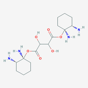 molecular formula C16H30N4O6 B12439947 bis[(1S,2S)-1,2-diaminocyclohexyl] 2,3-dihydroxybutanedioate 