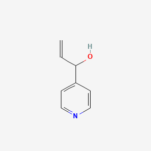 molecular formula C8H9NO B12439956 1-(Pyridin-4-YL)prop-2-EN-1-OL CAS No. 861232-34-0