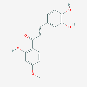 molecular formula C16H14O5 B12439975 3-(3,4-Dihydroxyphenyl)-1-(2-hydroxy-4-methoxyphenyl)prop-2-en-1-one 
