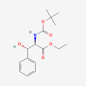 molecular formula C16H23NO5 B12439984 ethyl (2R,3S)-2-[(tert-butoxycarbonyl)amino]-3-hydroxy-3-phenylpropanoate 