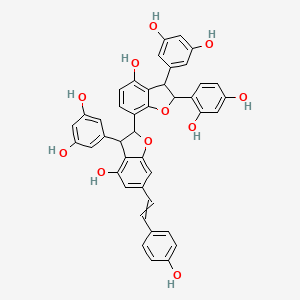 molecular formula C42H32O11 B12439993 Gnetumontanin B 