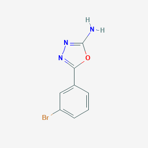 molecular formula C8H6BrN3O B012440 5-(3-Bromophenyl)-1,3,4-oxadiazol-2-amine CAS No. 109060-66-4