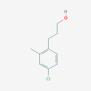 molecular formula C10H13ClO B12440052 3-(4-Chloro-2-methyl-phenyl)-propan-1-ol 